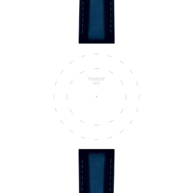 Bracelet Tissot synthétique bleu 18mm