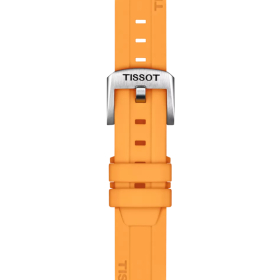 Bracelet Tissot silicone orange 18mm