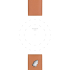 Bracelet Tissot cuir brun 18mm