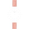 Bracelet Tissot cuir rose 16mm