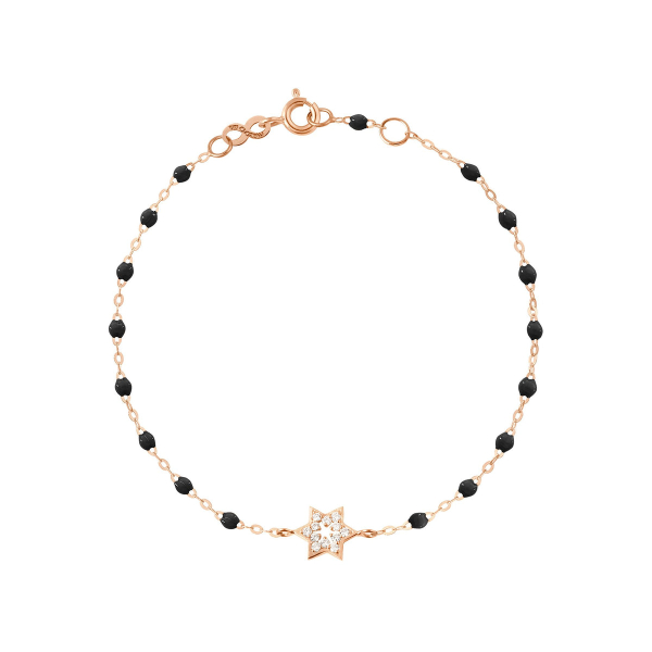 Bracelet gigi CLOZEAU Etoile de David Diamants Or Rose 17cm