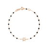 Bracelet gigi CLOZEAU Etoile de David Diamants Or Rose 17cm