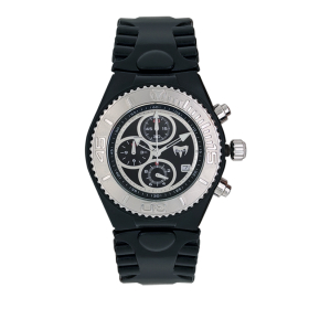 Montre Occasion Technomarine Quartz Bracelet Caoutchouc Noir