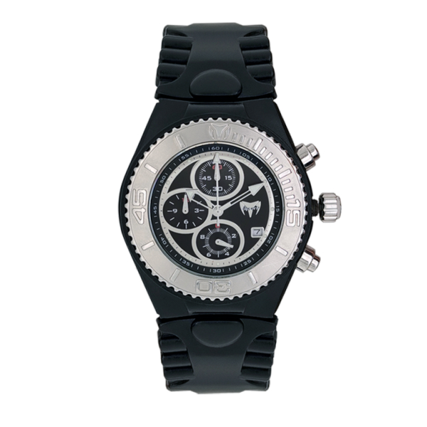 Montre Occasion Technomarine Quartz Bracelet Caoutchouc Noir