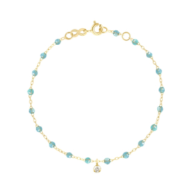 Bracelet gigi CLOZEAU Suprême Or Jaune & 1 Diamant 17cm