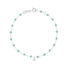 Bracelet gigi CLOZEAU Suprême Or Blanc & 1 Diamant 17cm