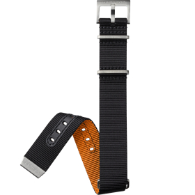 Bracelet Hamilton 20mm Khaki Navy Nato Noir Orange