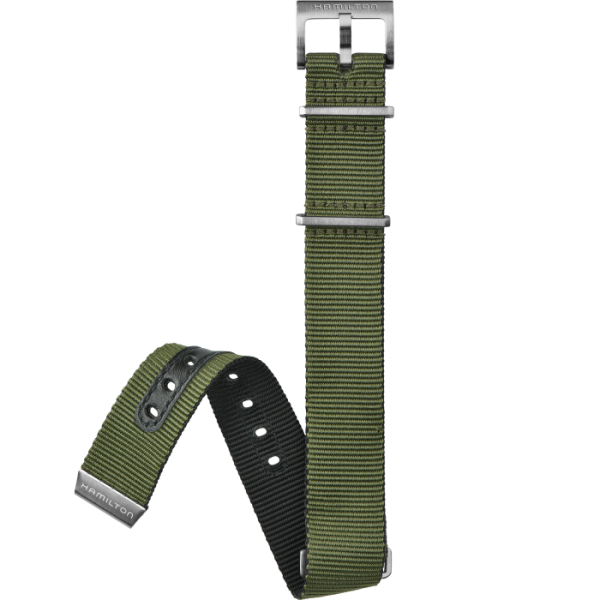 Bracelet Hamilton 20mm Khaki Navy Nato Vert