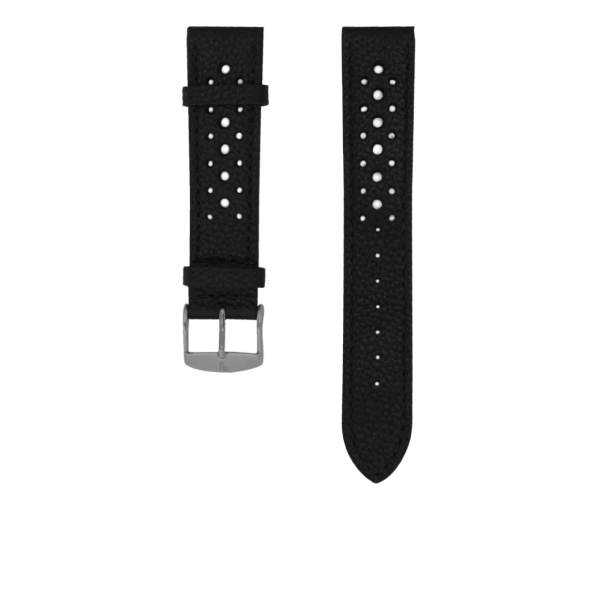 Bracelet Yema Cuir Rallye Noir 20mm