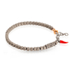 Bracelet Mano J Cubes en Titane Fermooir Or Rouge 9kt