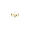 Bague La Brune & La Blonde Hula Hoop Or Jaune Diamant 0.1ct