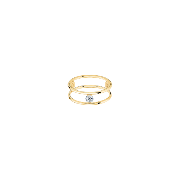 Bague La Brune & La Blonde Hula Hoop Or Jaune Diamant 0.2ct