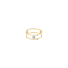 Bague La Brune & La Blonde Hula Hoop Or Jaune Diamant 0.2ct