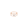 Bague La Brune & La Blonde Hula Hoop Or Rose Diamant 0.2ct