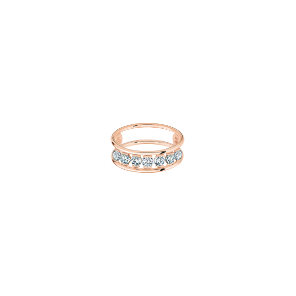 Bague La Brune & La Blonde Hula Hoop Merveilleuse Or Rose