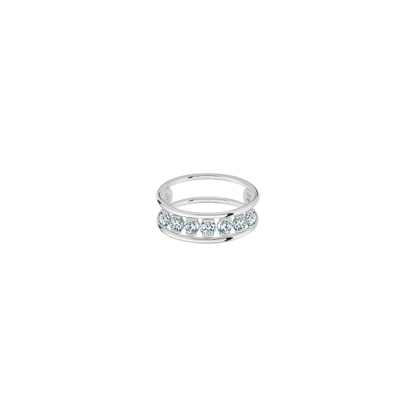 Bague La Brune & La Blonde Hula Hoop Merveilleuse Or Blanc