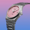 Montre Tissot PRX 35mm Cadran Rose Bracelet Acier inoxydable