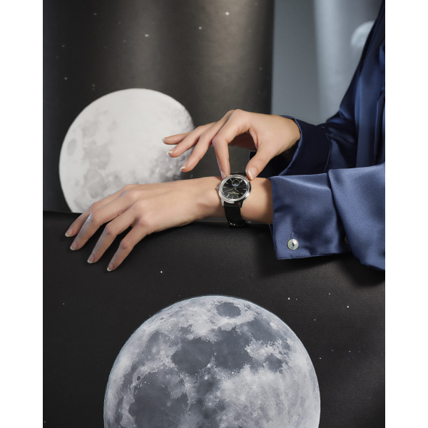 Montre Frederique Constant Classics Moneta Moonphase Cadran noir