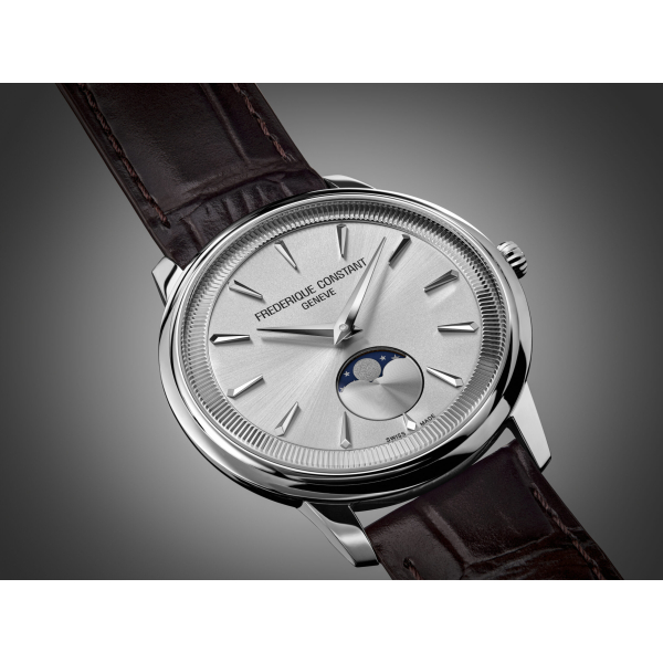 Montre Frederique Constant Classics Moneta Moonphase Cadran Gris