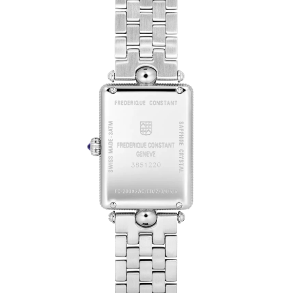 Montre Frederique Constant Classics Art Déco Carrée Bracelet Acier