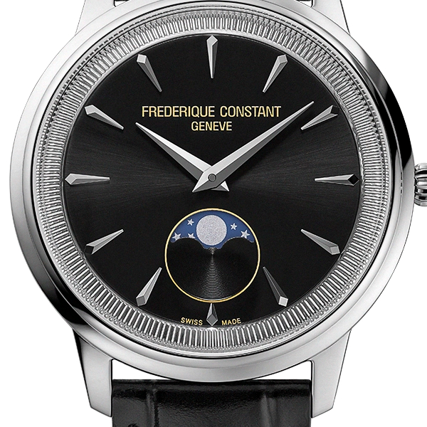 Montre Frederique Constant Classics Moneta Moonphase Cadran noir