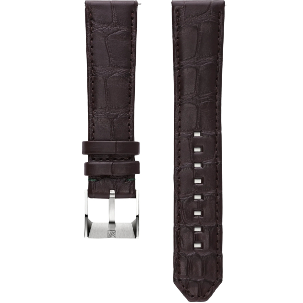 Bracelet March La.B Alligator Marron 20mm