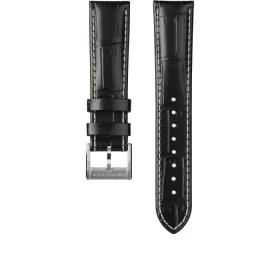 Bracelet Hamilton 19mm Khaki Field Cuir Noir