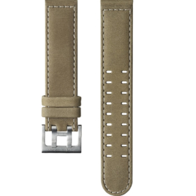 Bracelet Hamilton 20mm Khaki Field Cuir Vert Olive