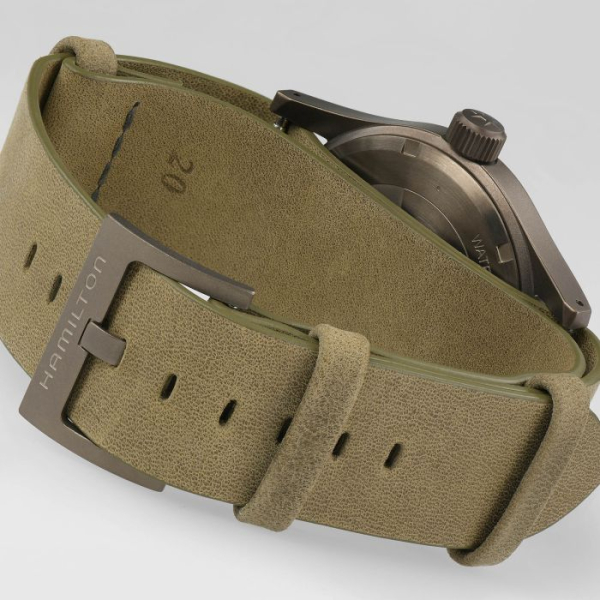 copy of Bracelet Hamilton 20mm Khaki Field Nato Cuir Vert