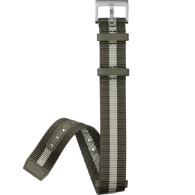 Bracelet Hamilton 20mm Khaki Field Nato Tissu Bicolore Vert