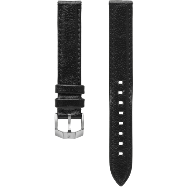 Bracelet March La.B Chevreau Noir 14 mm