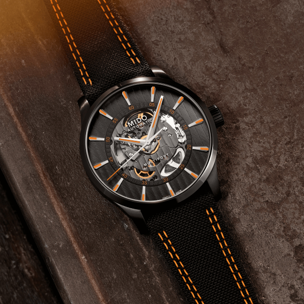 Montre Mido Multifort Skeleton Vertigo Cadran Squelette Bracelet Nato