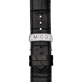 Montre Mido Multifort Chronometer 1 Bracelet Cuir Cadran Blanc