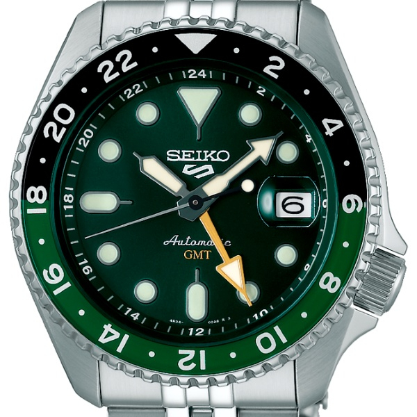 Montre Seiko 5 Sports SSK035K1 ports GMT - SKX cadran vert