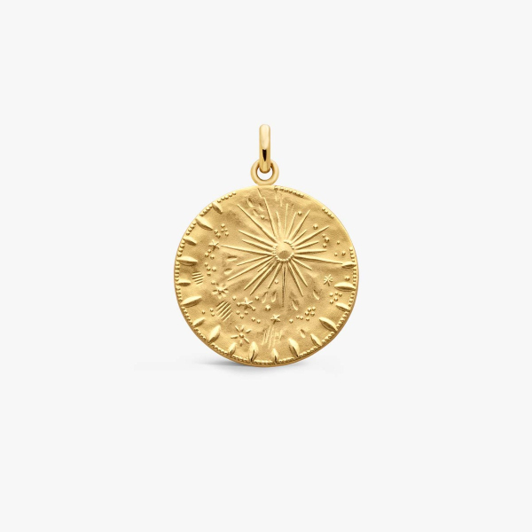 Médaille Arthus Bertand Pluie d'Etoiles Or Jaune 23mm Polie