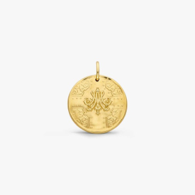 Médaille Arthus Bertand 18mm Marie-Antoinette Or Jaune Satiné