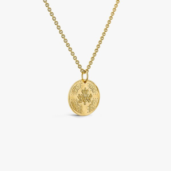 Médaille Arthus Bertand 18mm Marie-Antoinette Or Jaune Satiné
