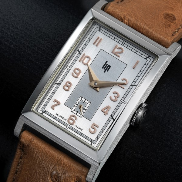 Montre LIP Churchill T18 Original Meca Acier Cuir Brun