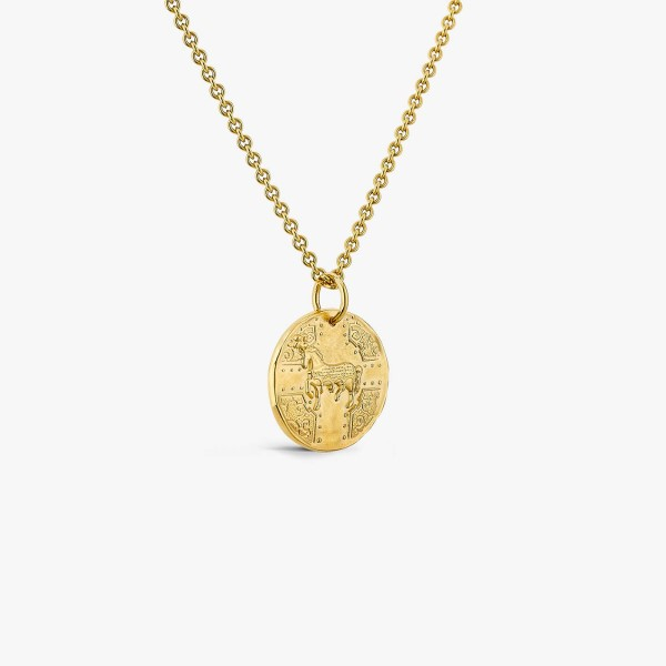 Médaille Arthus Bertand 18mm Cheval en Majesté Or jaune
