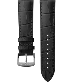 Bracelet Hamilton 22mm American Classic Cuir Noir