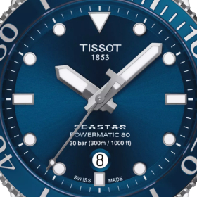 Montre Tissot Seastar 1000 Powermatic 80 Bracelet Acier inoxydable 316L
