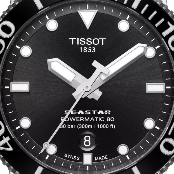 Montre Tissot Seastar 1000 Powermatic 80 Bracelet Acier inoxydable 316L