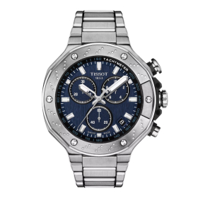 Montre Tissot T-Race Chronograph Cadran Bleu Bracelet Acier inoxydable