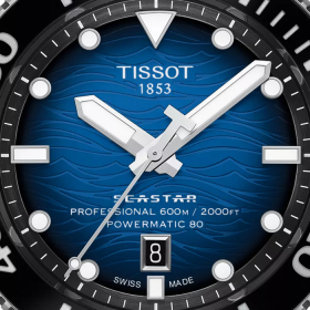 Montre Tissot Seastar 2000 Professional Powermatic 80 Bracelet Acier inoxydable 316L