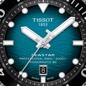 Montre Tissot Seastar 2000 Professional Powermatic 80 Bracelet Acier inoxydable 316L