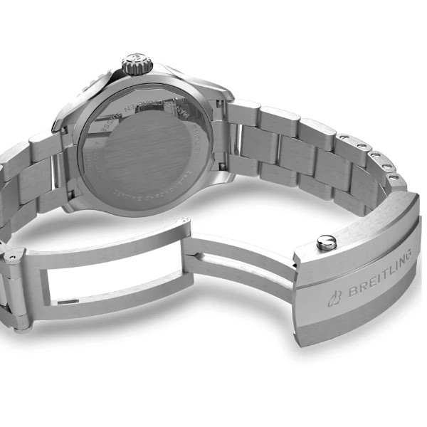 Montre Breitling Superocean Automatic 36 Cadran Orange Bracelet Métal