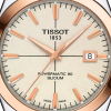 Montre Tissot Gentleman Powermatic 80 Silicium Solid 18K Gold bezel Bracelet Cuir