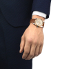 Montre Tissot Gentleman Powermatic 80 Silicium Solid 18K Gold bezel Bracelet Cuir