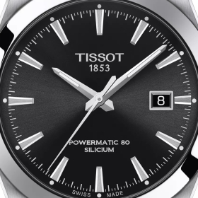 Montre Tissot Gentleman Powermatic 80 Silicium Bracelet Acier inoxydable 316L