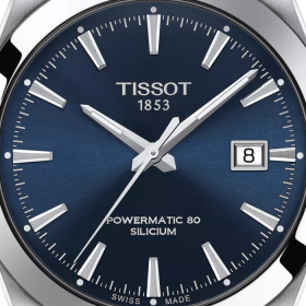 Montre Tissot Gentleman Powermatic 80 Cadran Bleu Bracelet Acier